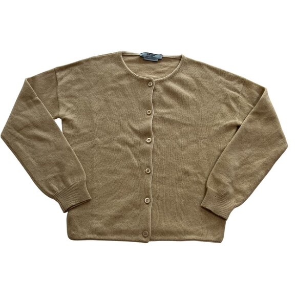 Prada Classic Cardigan in Tan - Picture 1 of 3